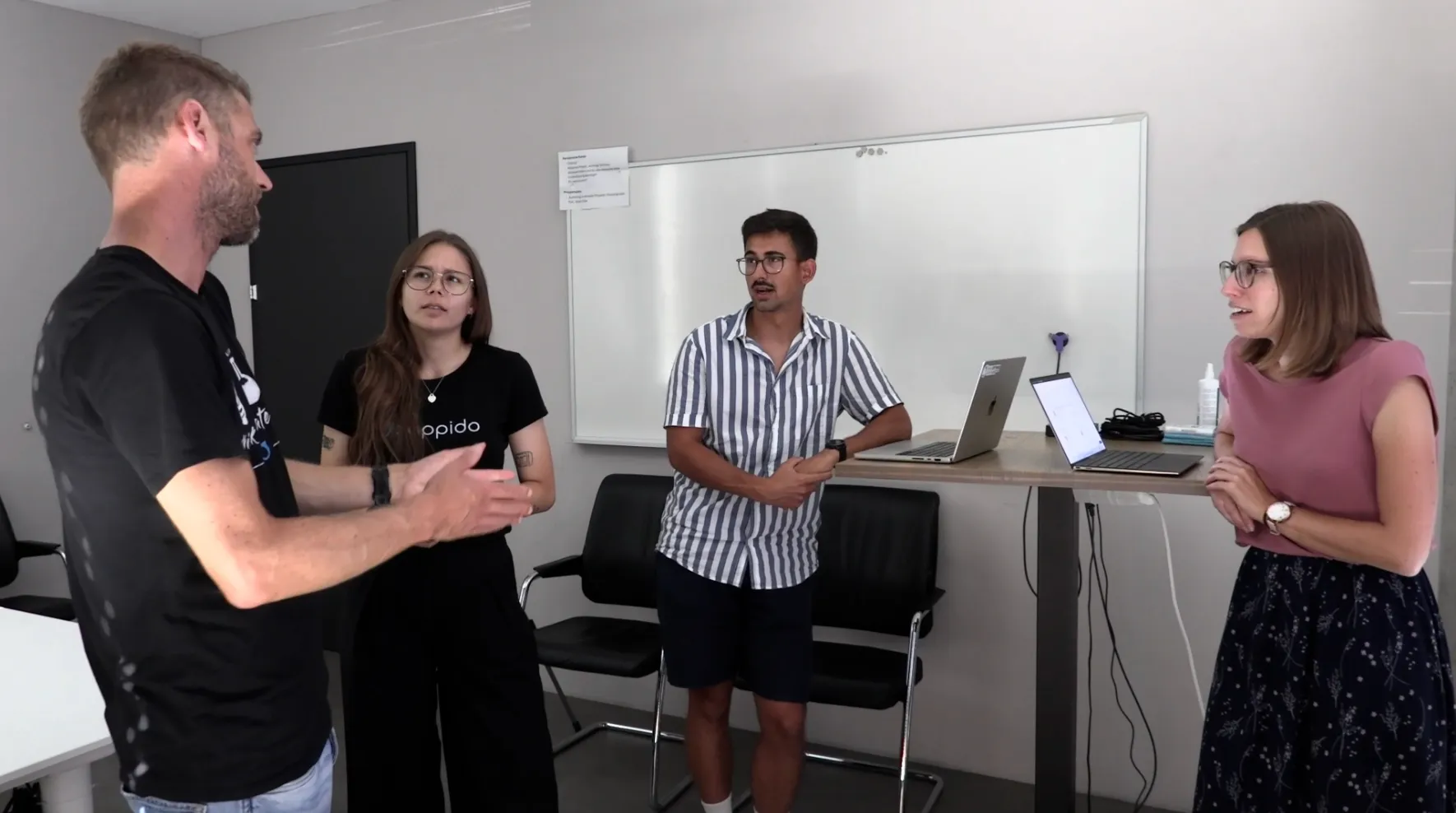 Das xappido-Team bei der gemeinsamen Ausarbeitung der Lösung für das Punktesystem